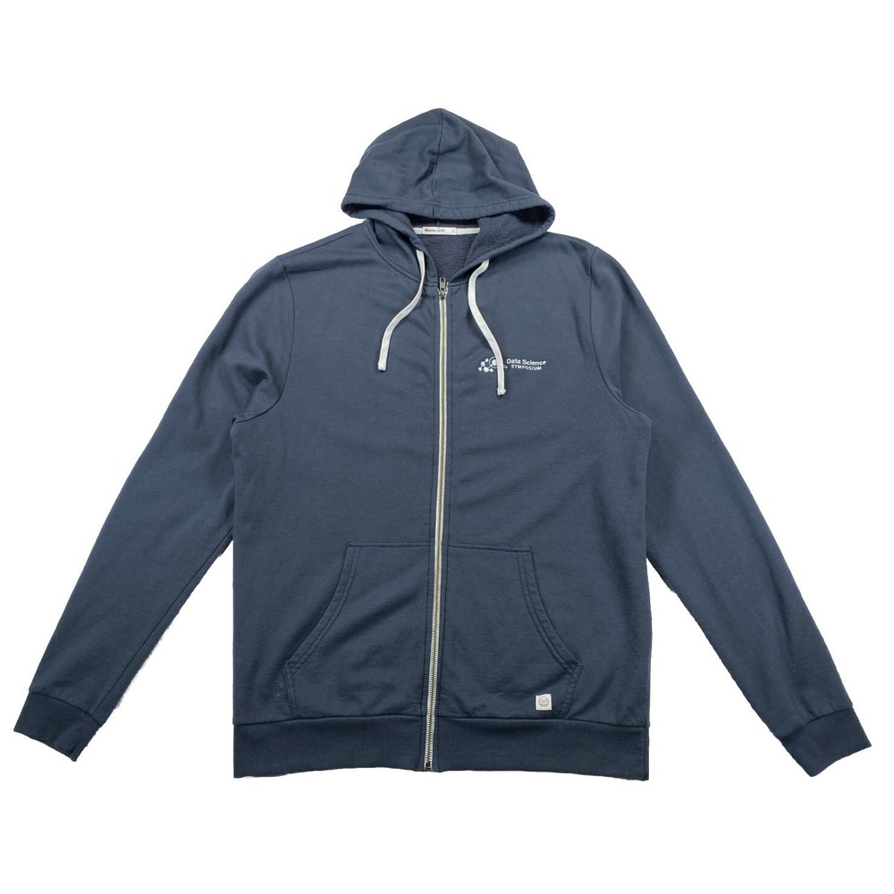 Marine Layer Men's Large Afternoon Hoodie Gray USA Full Zip (Corp Logo)